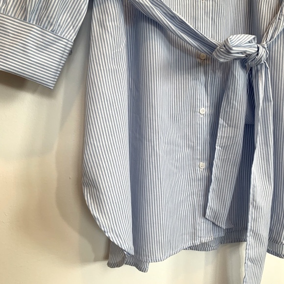 Iris Nautical Stripe Belted Tunic Shirt Dress - Picture 5 of 9